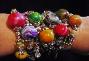 Marbleized Beads Bracelet