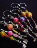 Marbleized Beads Key Chains